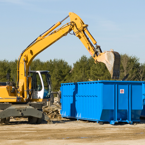 can i choose the location where the residential dumpster will be placed in Keysville VA